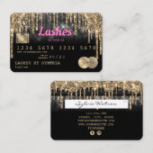 Visite Carte de crédit Styled Driving Gold (Devant / Derrière)