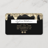 Visite Carte de crédit Styled Driving Gold ajouter le log (Dos)