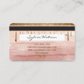 Visite Carte de crédit Styled Driving Or poussisty rose (Dos)