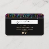 Visite Carte de crédit Styled Driving Unicorn sirène (Dos)