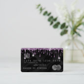 Visite Carte de crédit Styled Driving Violet Silk (Debout devant)
