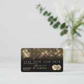Visite Carte de crédit Styled Gold et Black (Debout devant)
