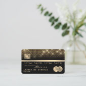 Visite Carte de crédit Styled Gold et Black (Debout devant)