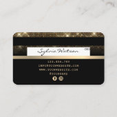 Visite Carte de crédit Styled Gold et Black (Dos)