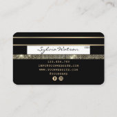 Visite Carte de crédit Styled Gold et Black (Dos)
