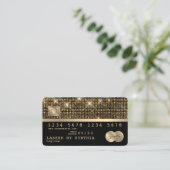 Visite Carte de crédit Styled Gold et Black (Debout devant)