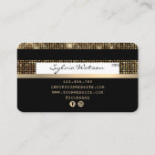 Visite Carte de crédit Styled Gold et Black (Dos)