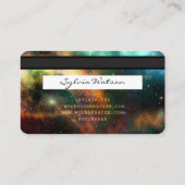 Visite Carte de crédit Styled Nebula étoiles cosmos espac (Dos)
