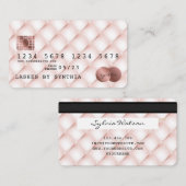Visite Carte de crédit Styled Rose Gold (Devant / Derrière)