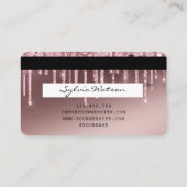 Visite Carte de crédit Styled Rose Gold Driving Gold (Dos)