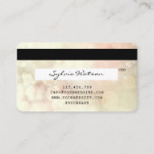 Visite Carte de crédit Stylisé Rose Gold Long Lashes Boke (Dos)