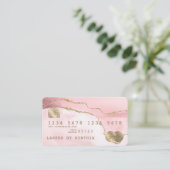 Visite Carte de crédit Stylisé Vierge rose (Debout devant)