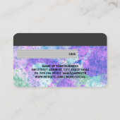 Visite Carte de crédit | Tie Dye Arrière - plan (Dos)