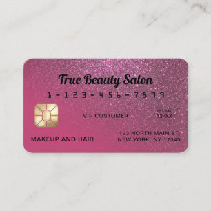 Visite Carte de crédit unique Sparkly Berry Parties scint