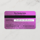 Visite Carte de crédit unique Sparkly Magenta Parties sci (Dos)