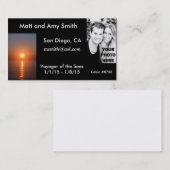 Visite Carte de croisière (Devant / Derrière)