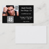 Visite Carte de croisière gay avec code QR (Devant / Derrière)