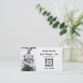 Visite Carte de croisière gay (avec le dos et le code QR) (Debout devant)