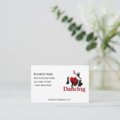 Visite Carte de danse J'adore la danse (Debout devant)