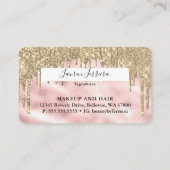Visite Carte de débit Faux Rose Gold Faux (Dos)