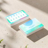 Visite Carte de dégradé Turquoise pour Techs et Salons à 