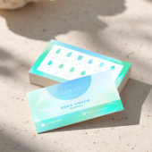 Visite Carte de dégradé Turquoise pour Techs et Salons à 