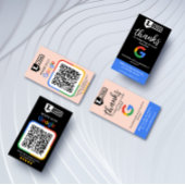 Visite Carte de demande d'avis Google avec logo