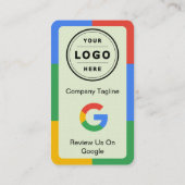 Visite Carte de demande d'avis Google avec logo et QR Cod (Dos)