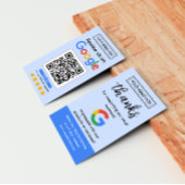 Visite Carte de demande d'avis Google avec logo et QR Cod