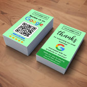 Visite Carte de demande d'avis Google avec logo et QR Cod