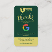 Visite Carte de demande d'avis Google avec QR Code Émerau (Dos)