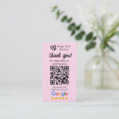 Visite Carte de demande d'avis Google pour les soins aux (Debout devant)