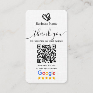 Visite Carte de demande d'avis Google pour toilettage de