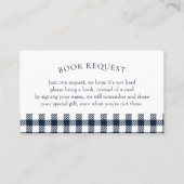 Visite Carte de demande de Baby shower bleue (Devant)