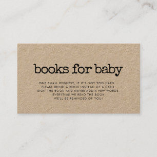 Visite Carte de demande de baby shower de machine à écrir