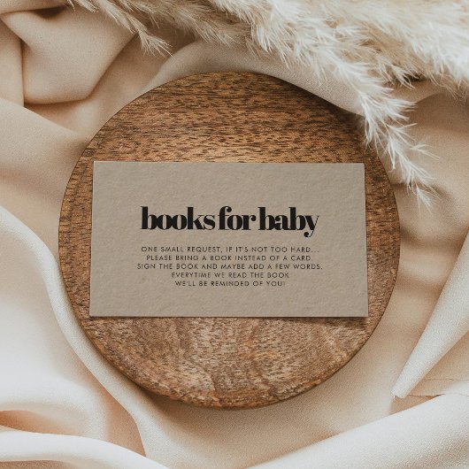 Visite Carte de demande de carnet de baby showers kraft m