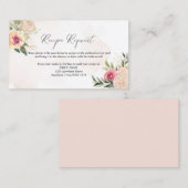 Visite Carte de demande de recette pour les fleurs de piv (Devant / Derrière)