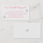 Visite Carte de demande de réservation en rose et en arge (Devant / Derrière)