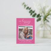 Visite Carte de deuil photo simple moderne (Debout devant)