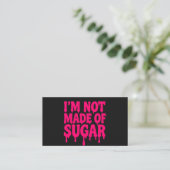Visite Carte de devis Neon Pink (Noir) - Personnalisable (Debout devant)