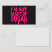 Visite Carte de devis Neon Pink (Noir) - Personnalisable (Devant / Derrière)