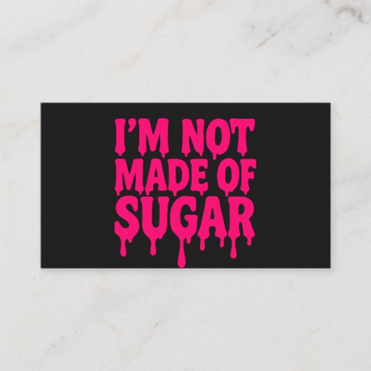 Visite Carte de devis Neon Pink (Noir) - Personnalisable (Devant)
