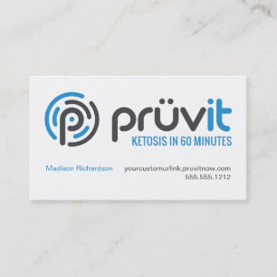 Visite Carte de distributeur de Pruvit