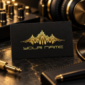 Visite Carte de DJ Equalizer Or