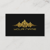 Visite Carte de DJ Equalizer Or (Devant)