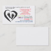 Visite Carte de Doula de naissance certifiée par DAME (Devant / Derrière)