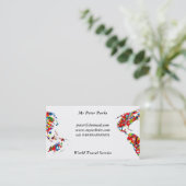 Visite Carte de drapeau, (Debout devant)