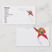 Visite Carte de drapeau de la Floride (Devant / Derrière)