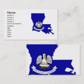 Visite Carte de drapeau de la Louisiane (Devant / Derrière)