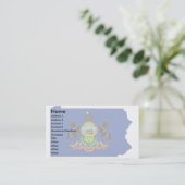 Visite Carte de drapeau de la Pennsylvanie (Debout devant)